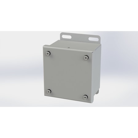 Saginaw Control & Engineering Captive Screws Electrical Enclosures, 4.13 in H, 3 in D, 4 in W, NEMA 3R, 4, 12, 13, Carbon Steel SCE-404SC